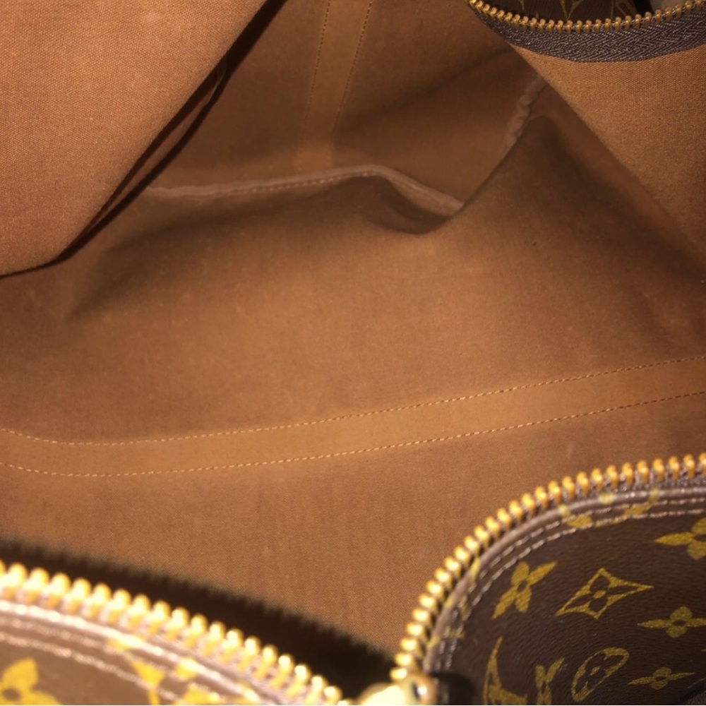 LOUIS VUITTON Monogram Keepall Bandolier Crossbody Weekend Travel Bag LV 55 - Picture 12 of 17